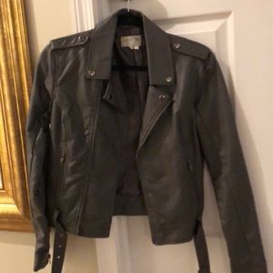 Faux leather jacket